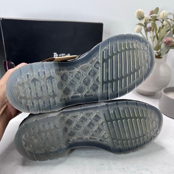 Dr Marten 1461 Atoms Leather Slip Resistant Oxford Shoe Black Men 7 Women 8 NWB - Picture 8 of 11